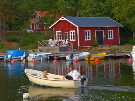 Haus Törnrosa direkt am Meer mit Boot und Sauna