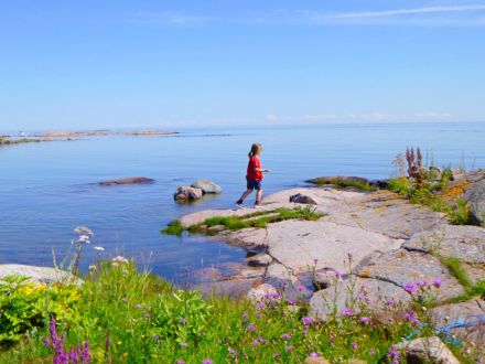 Haus Törnrosa direkt am Meer mit Boot und Sauna