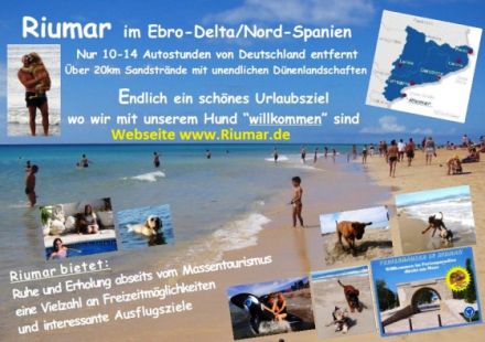 in Riumar" Spanien am 20km Hundestrand