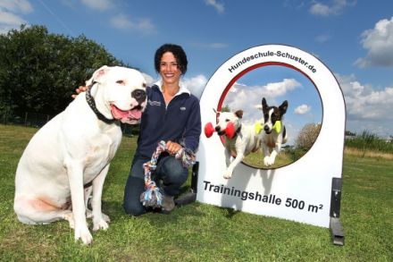 Hundeschule Schuster mit Trainingshalle bei Bonn