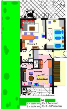 Fewos CaptHook u. PeterPan  Hooksiel  ab 30,-€