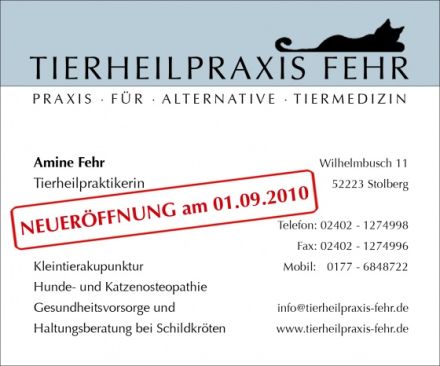 Praxis für Alternative Tiermedizin Amine Fehr