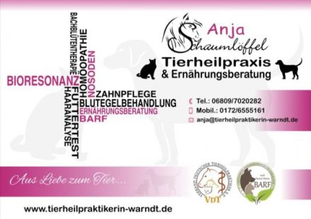 Tierheilpraxis + Ernährungsberatung  BARF  Anja Schaumlöffel