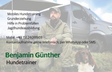 Hundetrainer Benjamin Günther