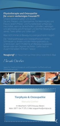Tierphysiotherapie und Osteopathie Manuela Günther