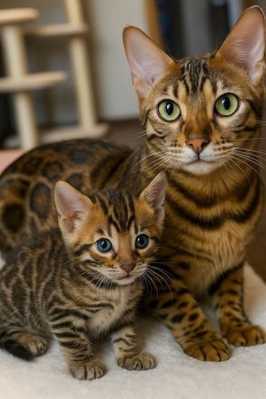 Bengal-Kitten mit Stammbaum