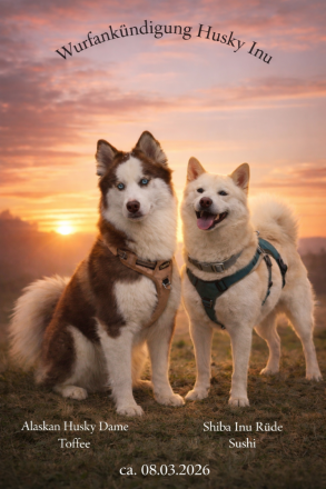 Welpen Shiba Husky