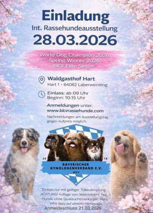 Internationale Rassehunde und Liebhaber Hundeausstellung