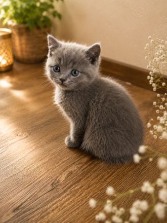 British Kurzhaar Kitten
