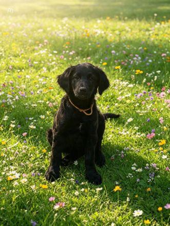 Drei süße Irish Doodle x Goldendoodle Welpen