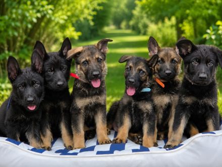 Deutsche graue Schäferhund Welpen