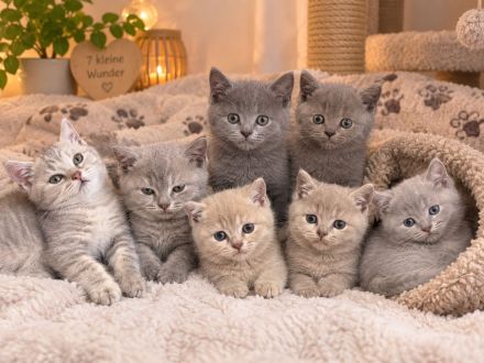 7 süße kitten suchen ein Zuhause