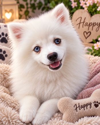 Japan Spitz - Pomsky Designer-Hunde kleine Glücklichmacher suchen ihr Zuhause
