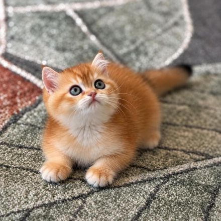 Supersüße BKH Kitten mit blauen / grünen Augen weiß / gold Reinrassig!