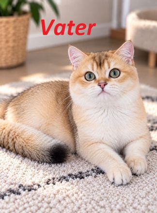 Supersüße BKH Kitten mit blauen / grünen Augen weiß / gold Reinrassig!