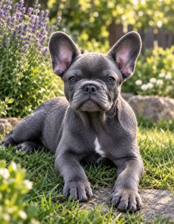 Sportliche Französische Bulldogge