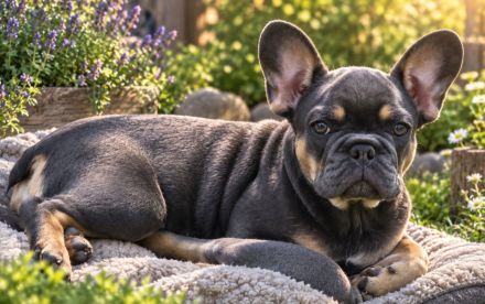 Sportliche Französische Bulldogge