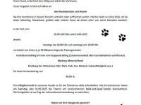 Grundgehorsamskurs 2025 des VfH Leimersheim