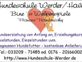 Hundeschule Werder/Havel "Bine´s Welpenspiele"