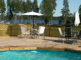 See Blick aufgewärmten Pool 6 Betten