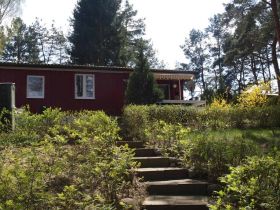 Ferienhaus mit Boot am Rochowsee