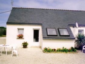 Frankreich, Bretagne. Ferienhaus nähe zum Strand. Hunde erlaubt.