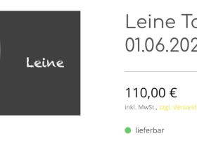 Leine Tageskurs am 01.06.2024