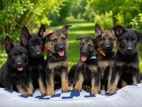 Deutsche graue Schäferhund Welpen